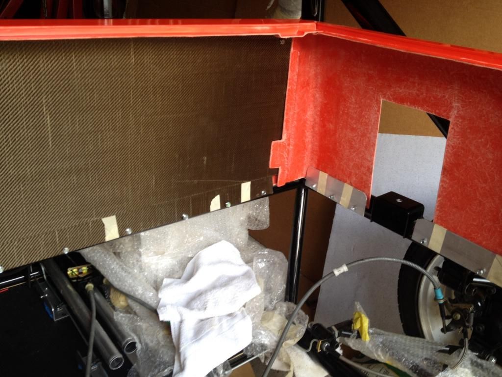 Engine cover sitting in place