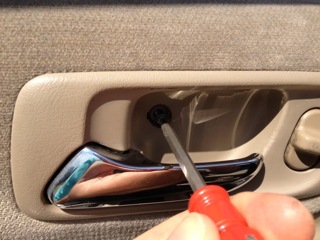 How Does One Replace The Passenger Outside Door Handle On A 2002 Honda Accord Lx 4 Cyl