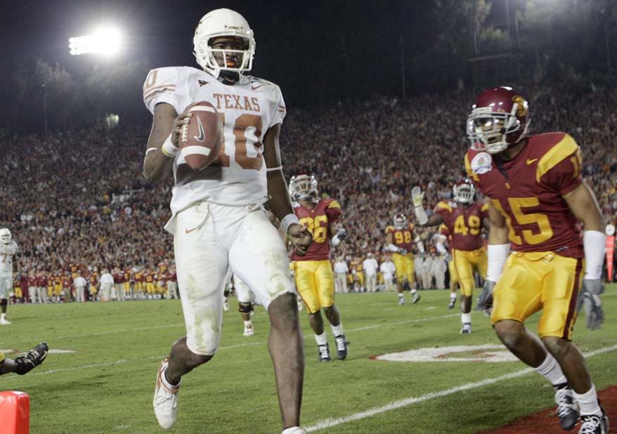 Young Rose Big Despite not throwing for a single touchdown in the win over Southern Cal, Vince Young's Q-Bot rating in the BCS Championship Game came up roses.