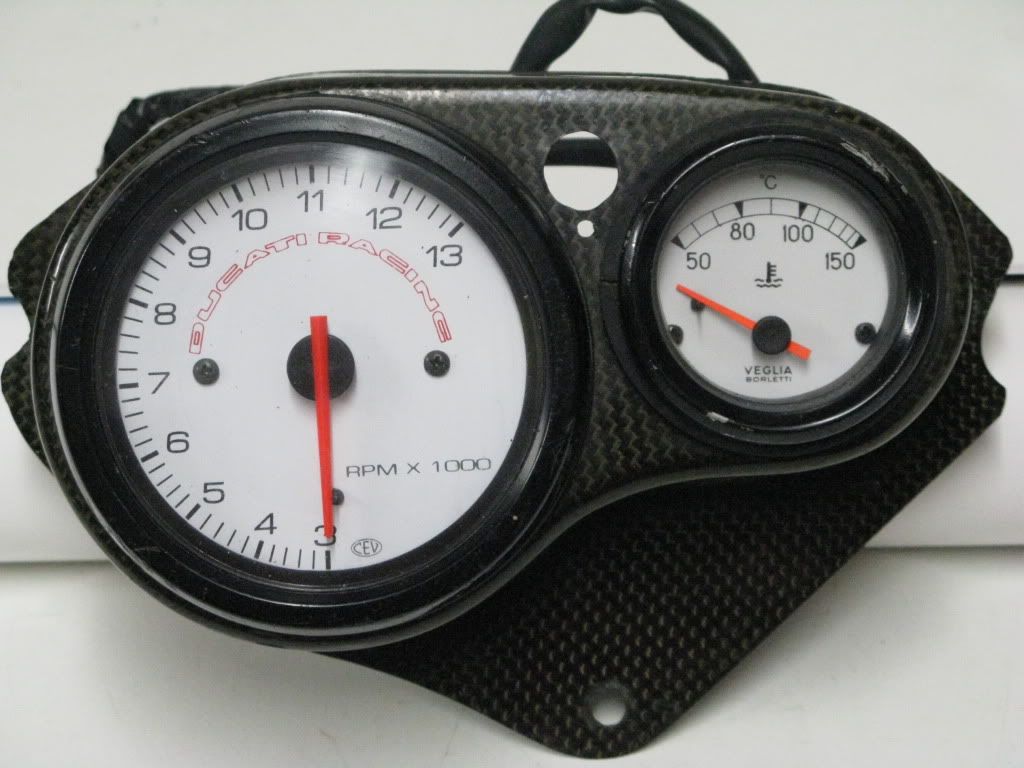 DUCATI 916 888 RACING CORSA TACHO & TEMPERATURE GAUGE eBay