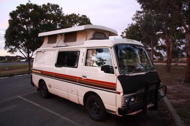 Campervan, Avalon rest area Campervan, Avalon rest area