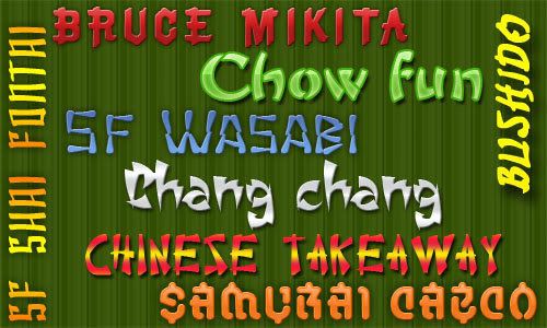 asian font gratis