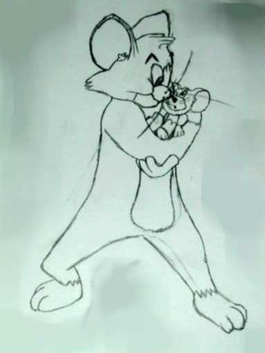 cartoon characters tom and jerry. You can make a cartoon Tom and
