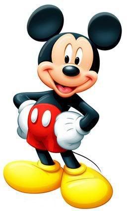 Mickey's smiley cartoon face